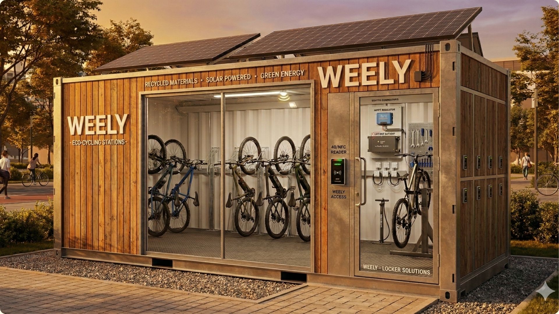 Station Weely sanctuaire à vélos sécurisé